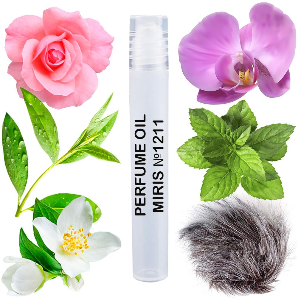 MIRIS Perfume Oil No. 1211, Inspired by Flowerbomb 2005, Long-Lasting Women Roll-On, Rollerball 0.34 Fl Oz / 10 ml
