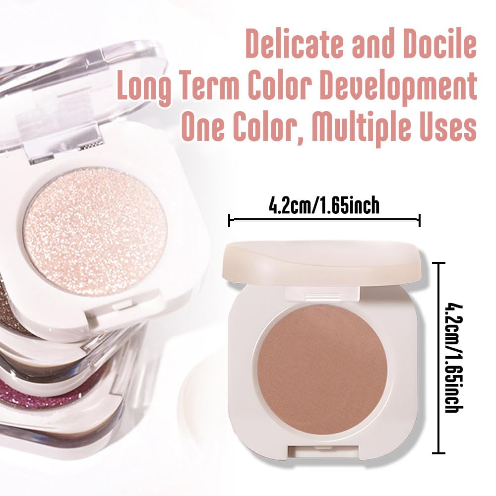 Pressed Single Matte Eyeshadow Palette Makeup, Brown eyeshadow For Women, Pigmented Waterproof Sombras Para Ojos, Single Pressed Powder Vegan, Talc, Paraben & Cruelty Free(05)