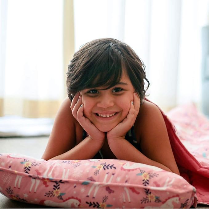 Wildkin Kids Original Nap Mat – Cozy Kids Sleep Mat with Pillow, ideal for School & Travel