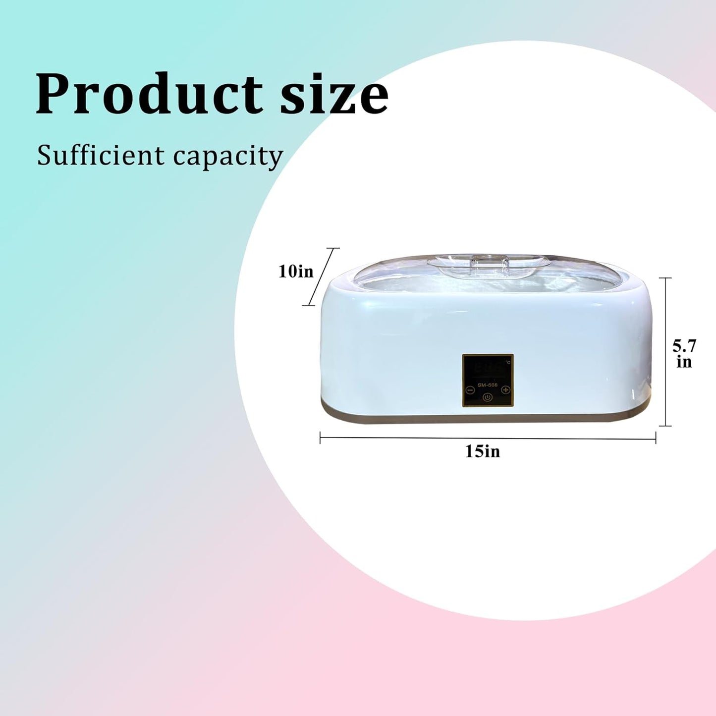 Paraffin Wax warmer for Hand and Feet, Includes 4000ml Wax warmer Machine and 6 packs of Lavender scented Paraffin Wax, Enjoy take care of your hands and feet (white)