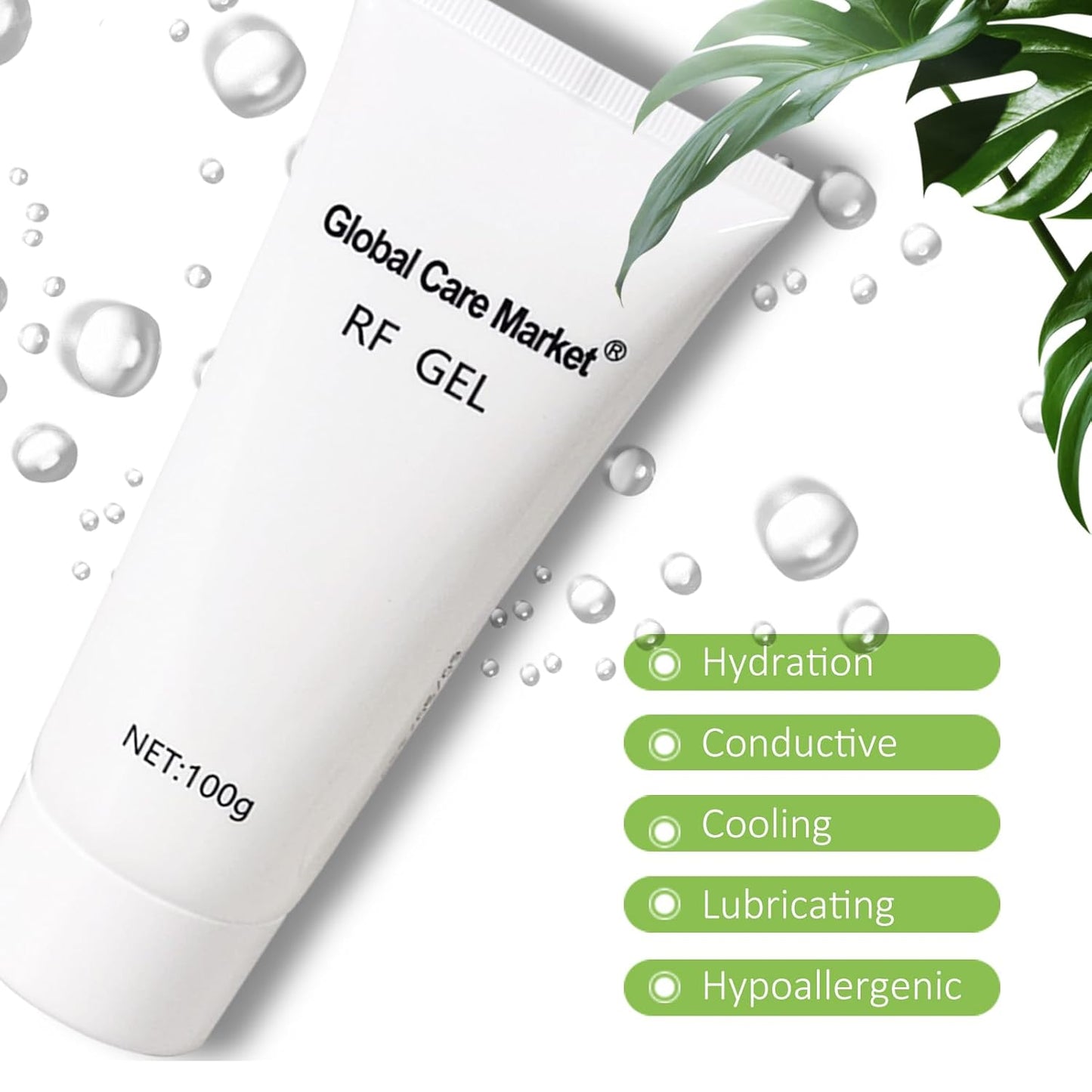 RF Conductive Gel for Microcurrent Facial Device, Hydrating Cream for Radio Frequency Skin Tightening Machines, Paraben-free Skin Cooling Gel for IPL Hair Removals