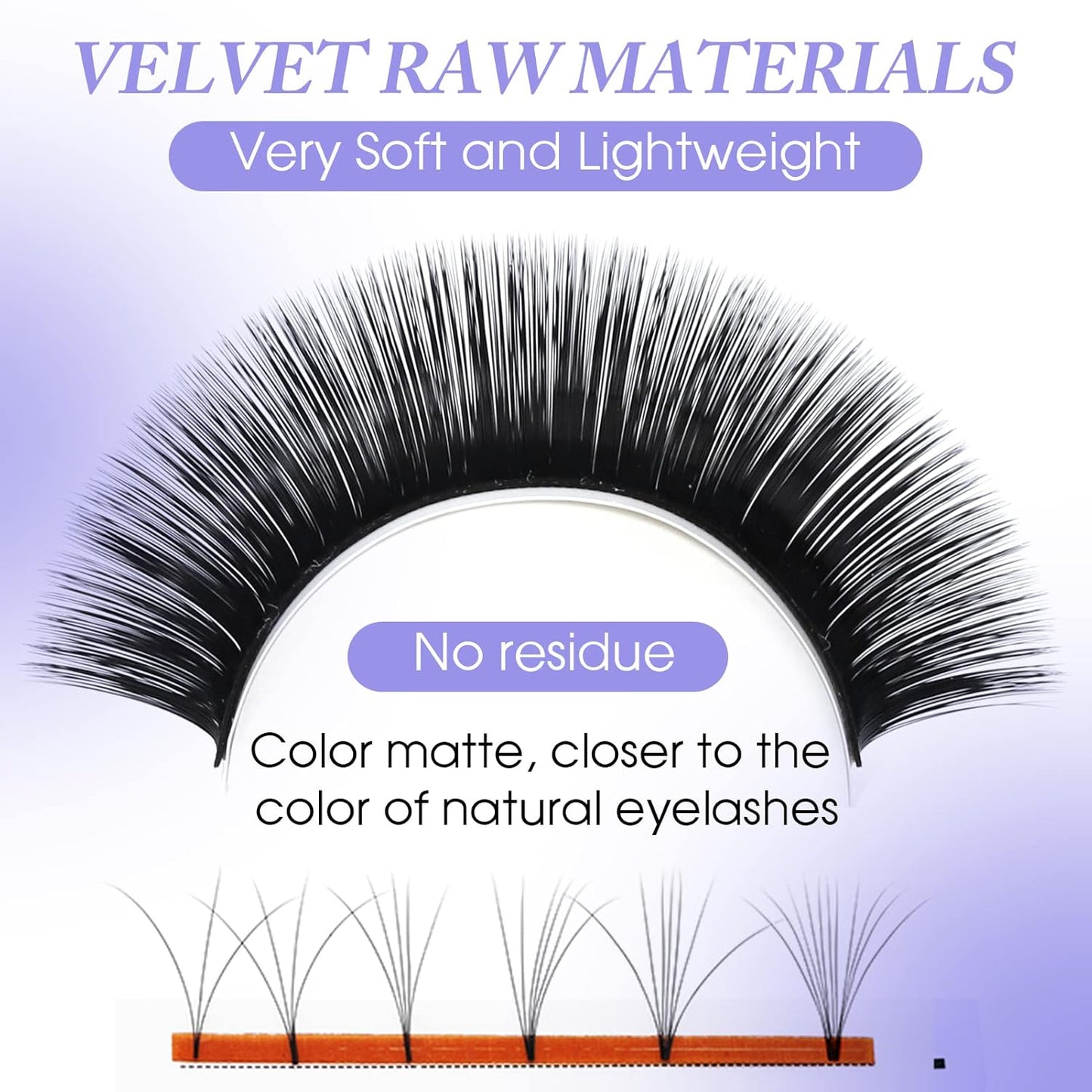 Easy Fan Volume for Lash Artists: Handmade Fans, Self Fanning, Blooming, Black, D Curl, 0.05mm, 14mm, Wendy, KH200422