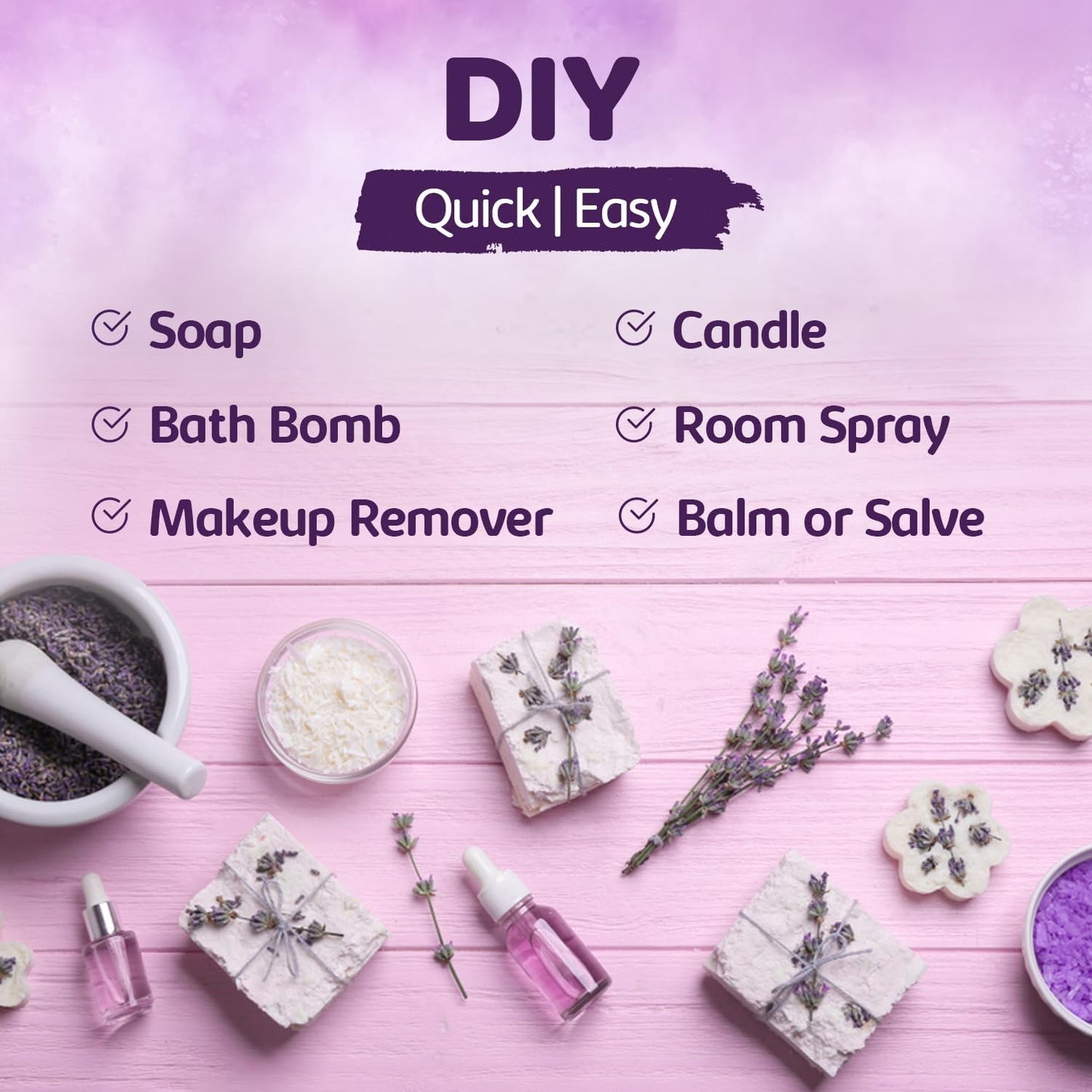 Lavender Essential Oil with Glass Dropper - Huge 4 Fl Oz - 100% Pure and Natural Lavender Oil - Premium Grade Essential Oils for Diffuser, Aromatherapy, Soap and Candle Making