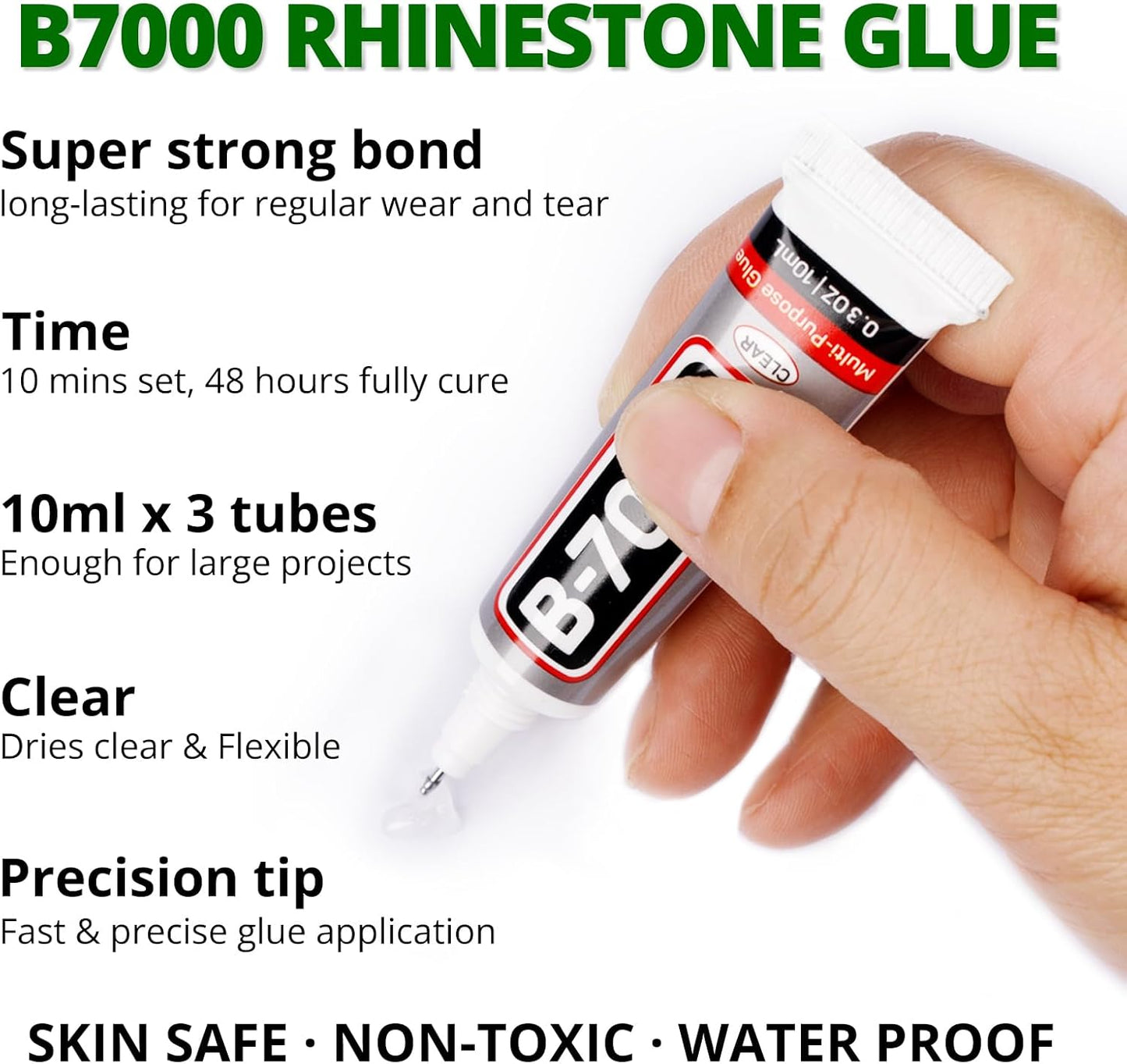 30000Pcs Resin Rhinestones for Crafting Bedazzling, Green Flatback Gems Crystal for Crafts Clothing Shoes Fabric Tumbler Cups, Flat Back Dark Emerald Green Jewels Bulk with b7000 Glue