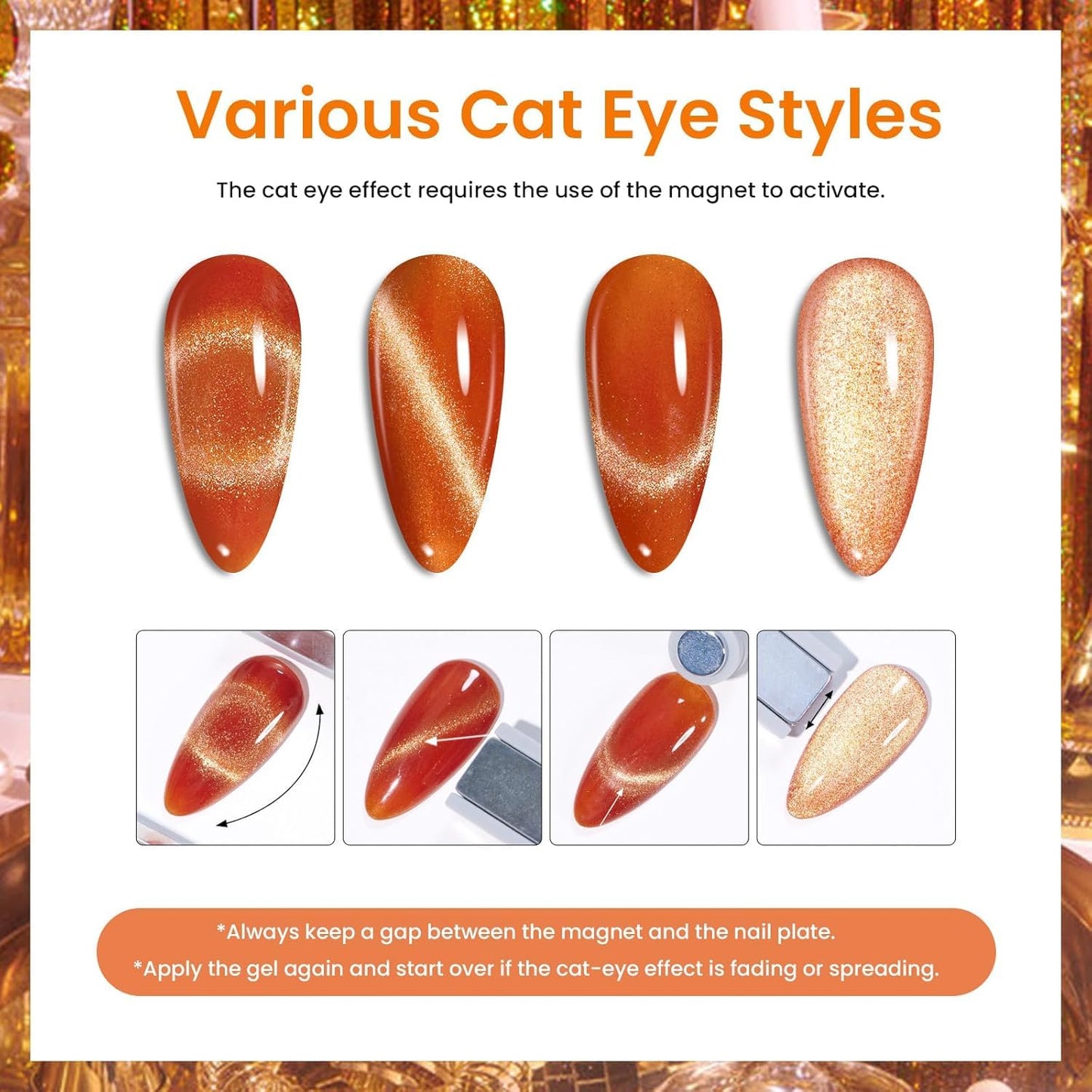 Beetles Cat Eye Gel Nail Polish Set - 20 Colors Nude Pink Green Blue Red Brown Black Magnetic Gel Polish Base Gel Matte Glossy Top Coat Lush Velvet Soak Off UV Manicure Salon DIY Gift for Women