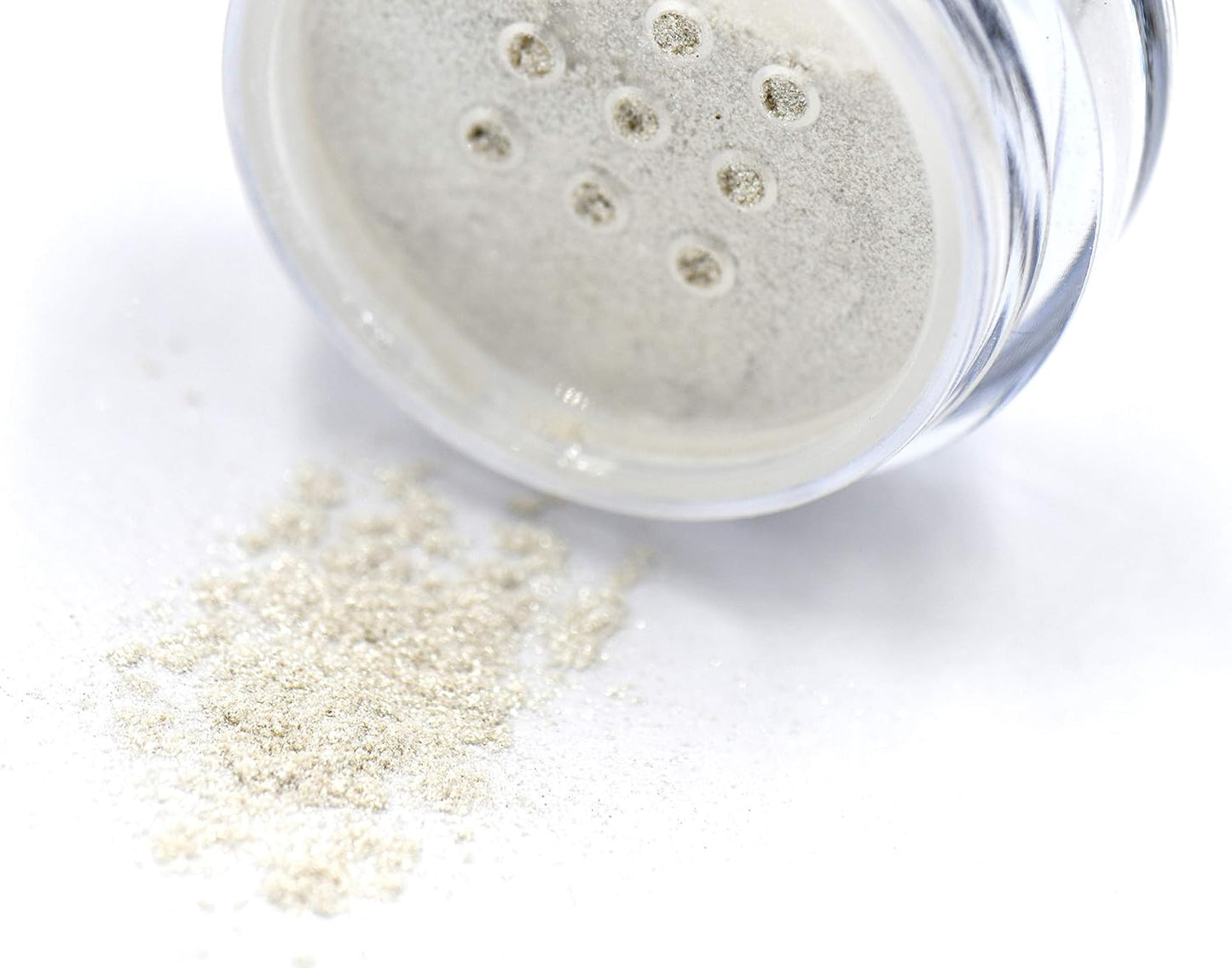 White Sparkle Vanilla Shimmer Vegan Single Loose Eyeshadow; Talc, Paraben & Cruelty Free