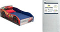 Delta Children Disney/Pixar Cars Wood Toddler Bed + Serta Perfect Slumber Dual Sided Recycled Fiber Core Crib and Toddler Mattress (Bundle)