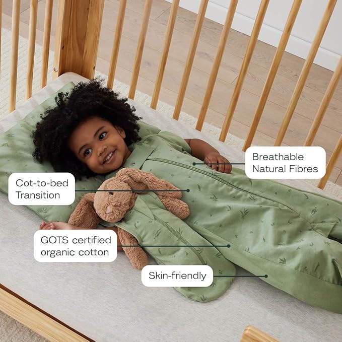 ergoPouch Long Sleeve Romper – Slim-Fit Baby Pajamas & Sleep Layer with Front Zip, Breathable & Durable for Sleep