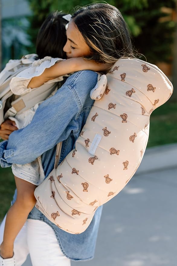 Organic Toddler Nap Mat – 100% Cotton Kids Washable Sleeping Mat & Detachable Pillow – Sleeping Bag with Soft 1.5” Pad – Ideal Nap Mat for Daycare, Preschool, & Sleepovers