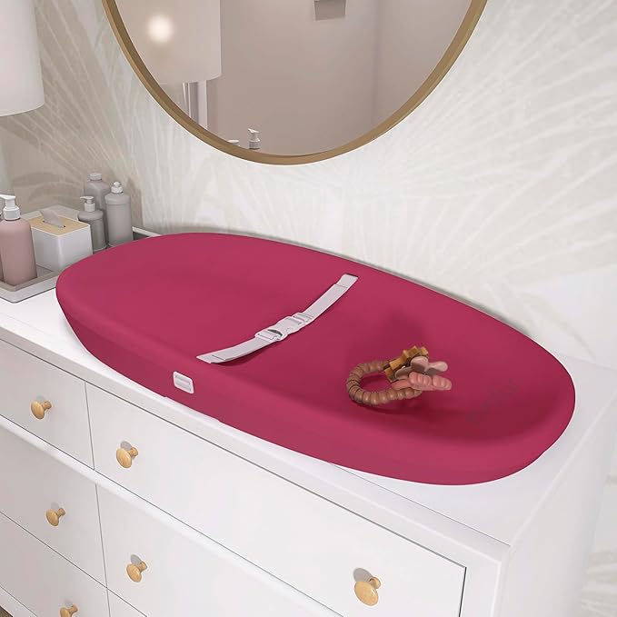 évolur Eva Baby Changing Pad, Soft, Lightweight and Portable Changing Pad, Fits All Changing Table, Waterproof Firm Padding - Fuschia Pink