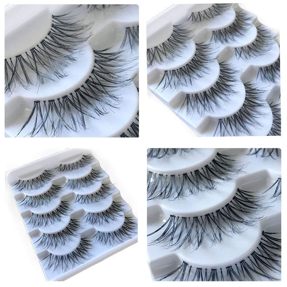 JIMIRE False Eyelashes Multipack False Eyelashes Glam 614 False Lashes