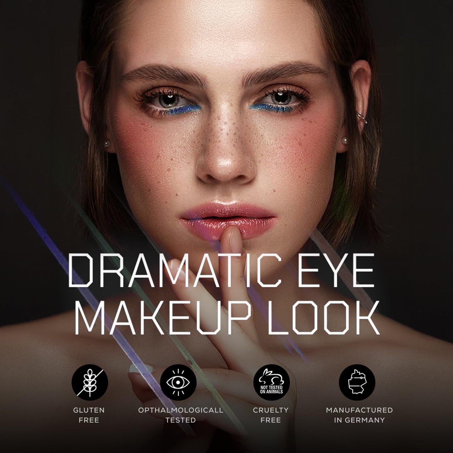 Radiant Professional Black Waterproof Eyeliner Pencil - Eyeliner Waterproof Smudge Proof for Woman - Long Lasting Under Eye Pencil for Smoky Eye - Soft Waterline Eye liner Smudger Tool, Prune (24)