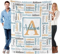 Dr.TOUGH Name Blanket Personalized Blanket for Adult Kids Flannel Customized Personalized Blankets and Throws