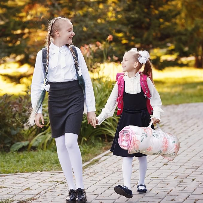 Primlect Thickened Toddler Nap Mat with Removable Pillow and Minky Blanket, Extra Large 55''x35'' Sleeping Bag, Washable, Roll up, Perfect for Daycare, Preschool, Kindergarten, Boys and Girls Flowers