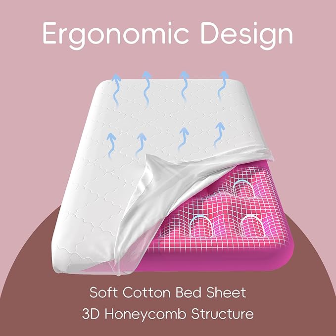 Inflatable Toddler Travel Bed, Portable Kids Air Mattress with Soft Bed Sheet, Toddler Air Mattress with Surround Safety Bumpers, Ideal for Home Use or Travel, Includes Pump and Carry Bag,Pink