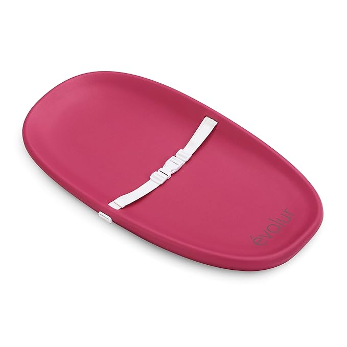 évolur Eva Baby Changing Pad, Soft, Lightweight and Portable Changing Pad, Fits All Changing Table, Waterproof Firm Padding - Fuschia Pink