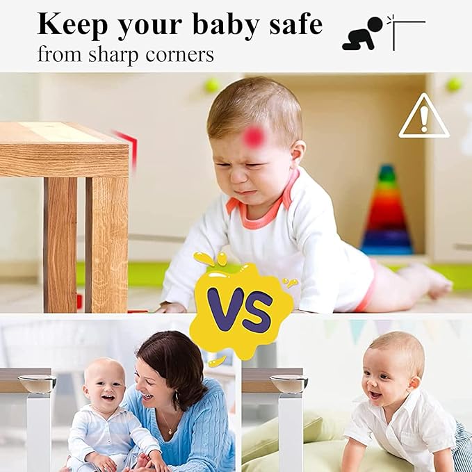 16 Pack Corner Protectors, Baby Corner Protector Guards, Table Corner Guard & Edge Safety Bumpers to Cover Sharp Furniture & Table Edges