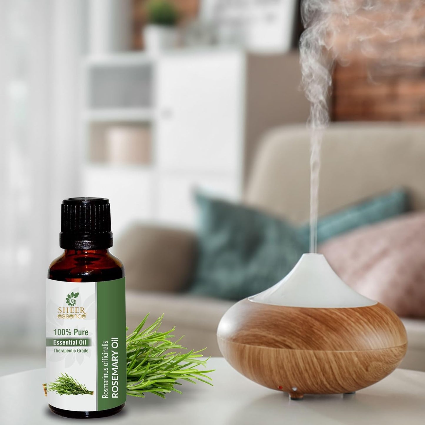 Rose Mary Oil -(Rosmarinus Officinalis)- Essential Oil 100% Pure Natural Undiluted Uncut Therapeutic Grade Oil 3.38 FL.OZ