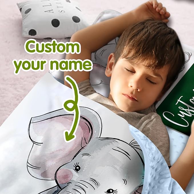 Personalized Toddler Nap Mats for Preschool, Custom Name Kids Sleeping Bag for Daycare, Roll Up Sleeping Mat with Removable Pillow and Soft Dot Minky Blanke for Boys Camping Travel