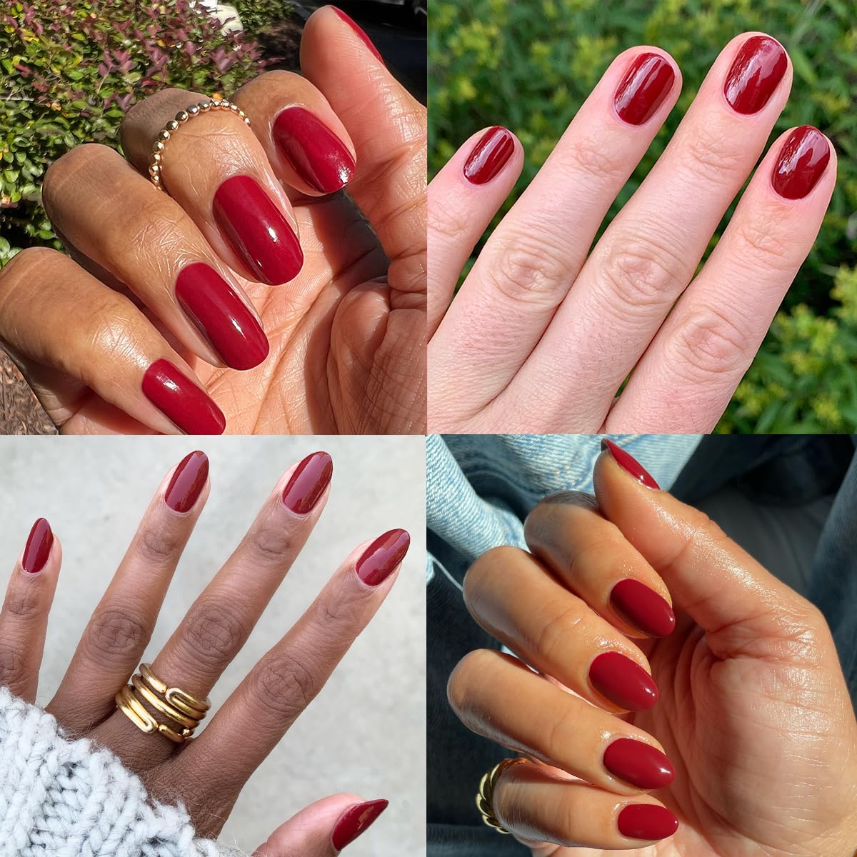 Olive & June Long Lasting Nail Polish | Plump Gel-Like Finish No Lamp Needed | Lasts up to 10 days | Salon-Quality Color at Home | 15-Free, Vegan & Cruelty-Free Chip-Resistant | Cozy Up | Brick Red