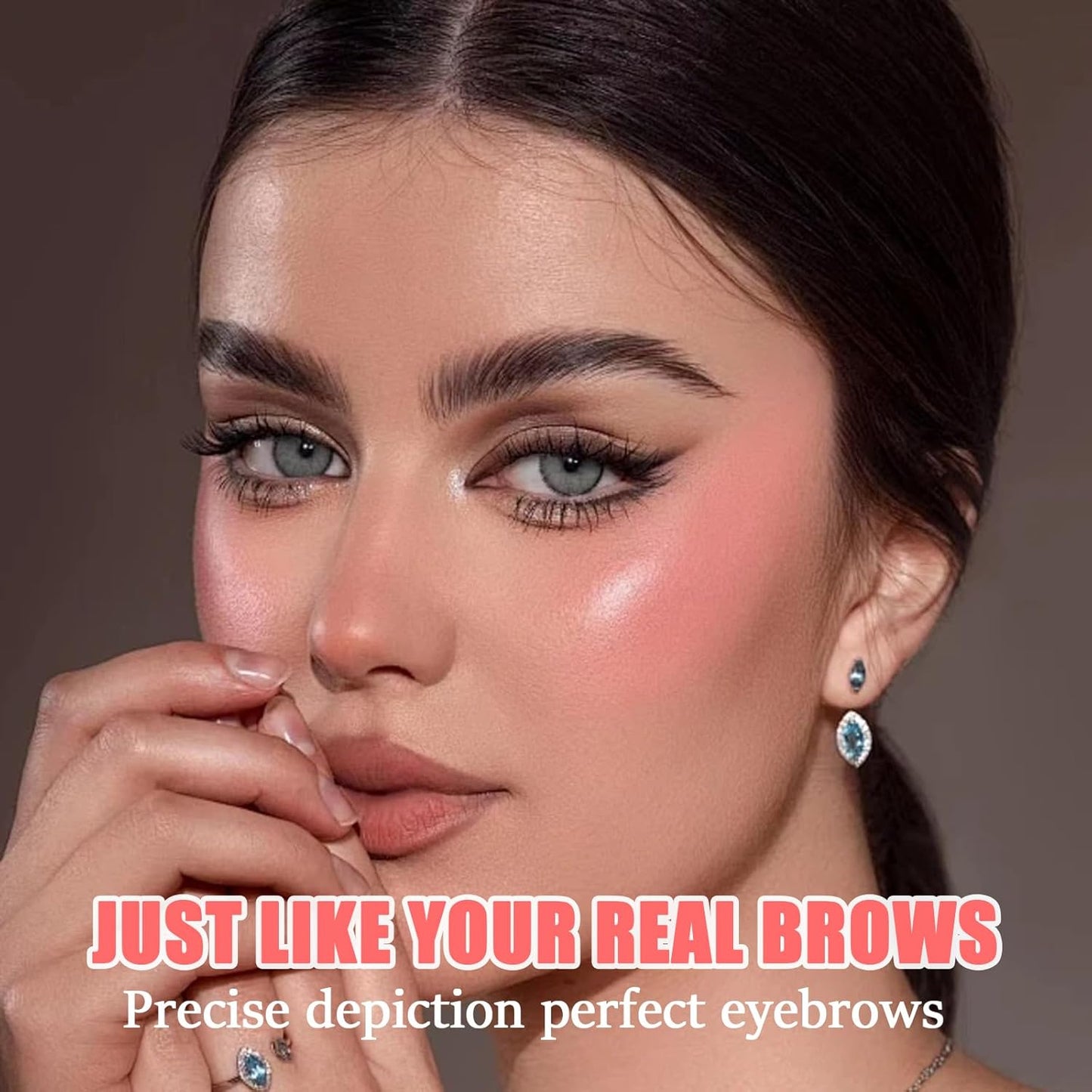 Eyebrow Pen, Microblading Eyebrow Pencil for Natural Hair-Like, Fast & Precise Faux Brow Pen with Double Brush Tip, Waterproof Long-Lasting, Filling Eyebrow Pencils for Women, Dark Brown