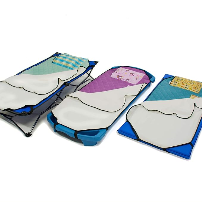 Personalized Tot Cot Kids Nap Mat - Toddler Preschool Daycare Bedding Cover with Blanket and Pillow - Ages 2 Yrs to 5 Yrs