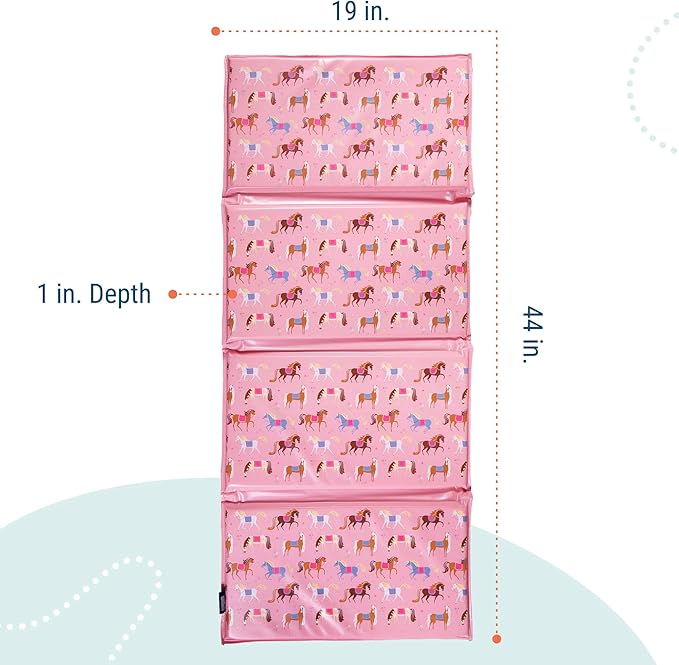 Wildkin Kids Vinyl Nap Mat – Foldable, Durable Rest Mat for Daycare & Preschool