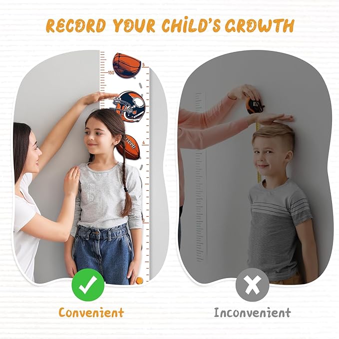 Personalized Growth Chart for Kids, Wood Growth Chart for Kids Room Decor, Toddler Room Decor, Nursery Decor, Playroom Decor (Balls)