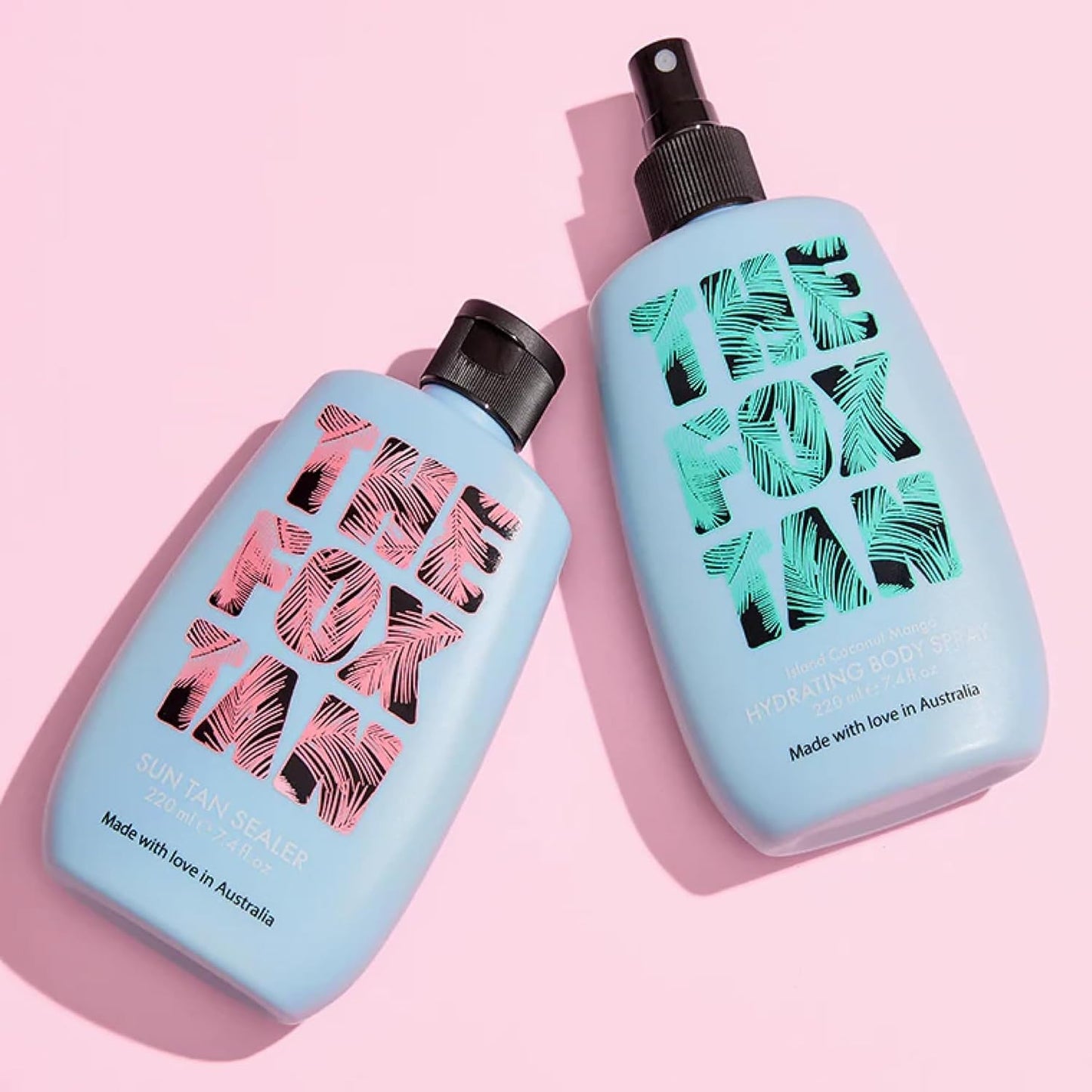 The Fox Tan The Moisture Hit, Sun Tan Sealer & Hydrating Body Spray Set, Soothing & Moisturising, For Darker, Long-Lasting Tans, Vegan & Cruelty-Free, 220ml (Pack of 2)