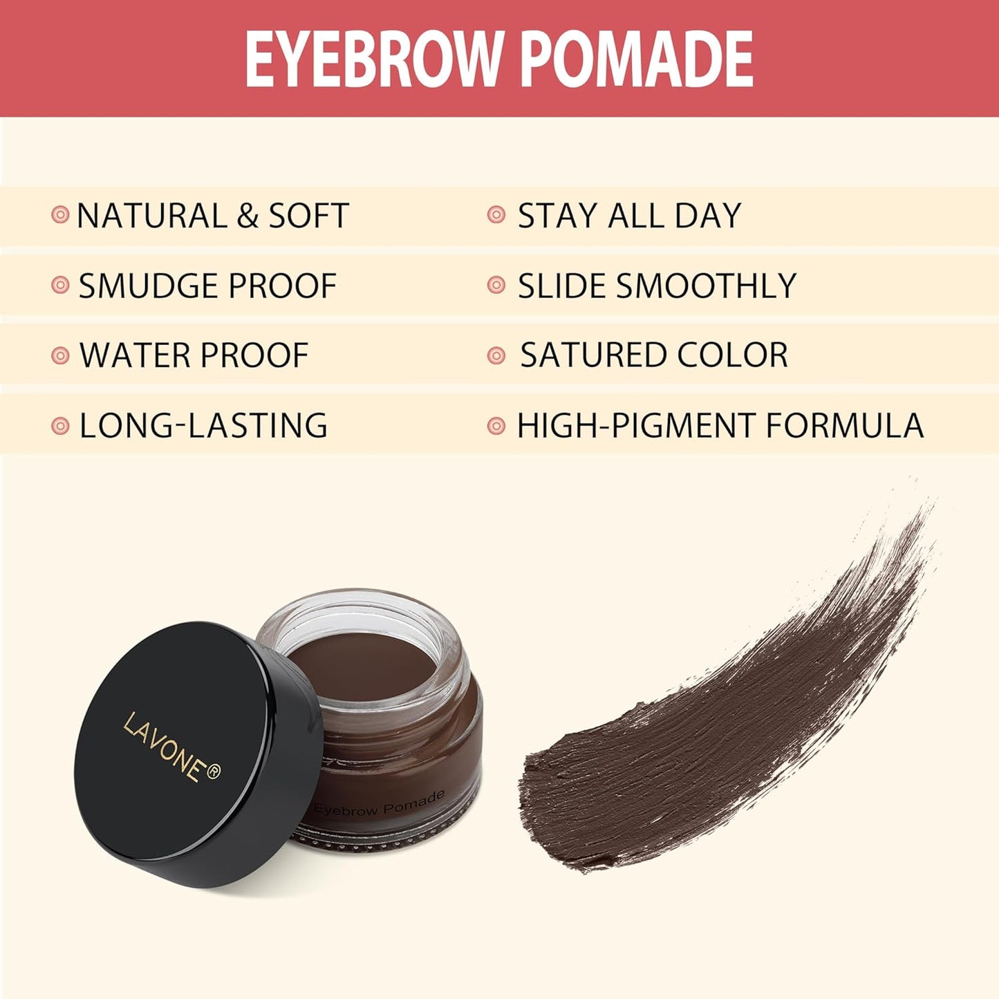 LAVONE Hair-Like Eyebrow Pen Makeup kit, Eyebrow Pencils for Women with Waterproof Microblading Eyebrow Pencil, Eyebrow Pomade, Eyeliner and Eyebrow Brush, Create Full, Natural Brows, Espresso