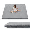 1.5" Thick Baby Play Mat for Floor, 50x50 Playpen Mat, Pro Soft Flannel Foam Mats Toddler Infant Kids Crawling for Nursery Rug Playroom Living Room Waterproof Easy Care Non-Slip (Dark Grey)