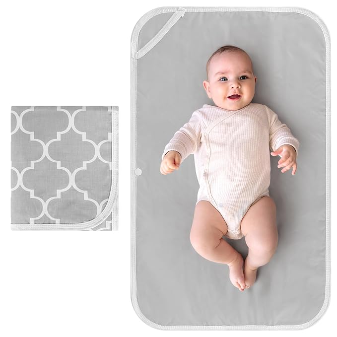 Accmor Portable Diaper Changing Pad, Foldable Waterproof Baby Changing Mat for Diaper Bag, Compact, Lightweight, Baby Changing Mat for Travel