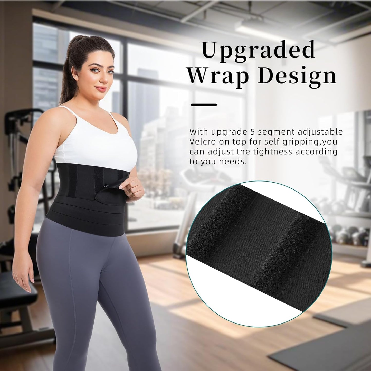 Waist Trainer for Women Plus Size 2025 Upgrade Adjust Stomach Bandage Band Long Torso Tummy Belly Body Shaper Waist Trimmer