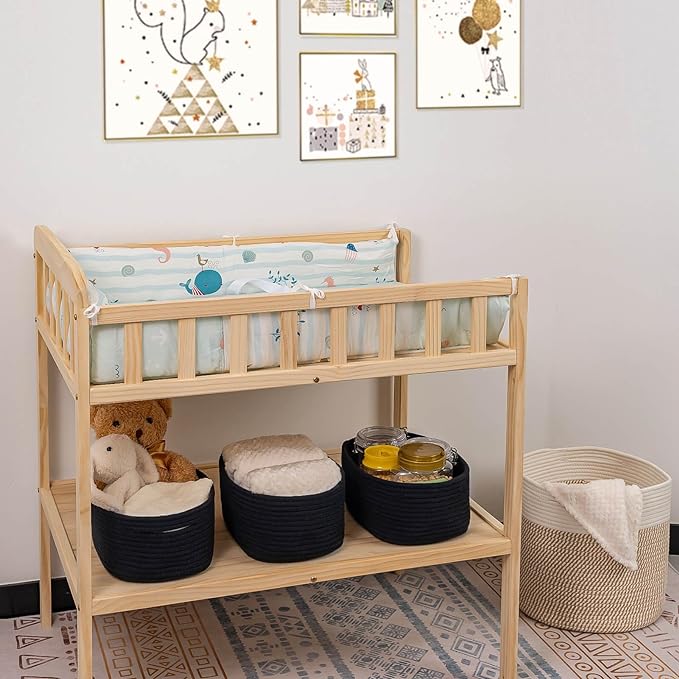 CubesLand Cute Black Basket Bins,Small Woven Storage Baskets for Shelf,Baby Nursery Basket Bin,Cube Organizer Basket Bin,Soft Toys Storage Basket,Home Decor Organization Bins 12 x 8 x 5 inches