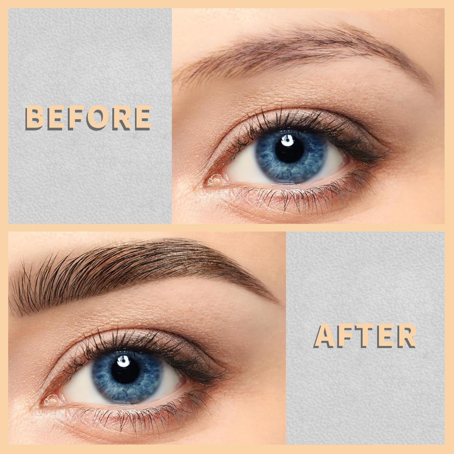 4-Fork Tip Microblading Eyebrow Pen - 2-in-1 Waterproof Eyebrow Pencil, Long-Lasting Natural Hair-Like Brows, Smudge-Proof & Easy to Use (With Tint 02#Brown)