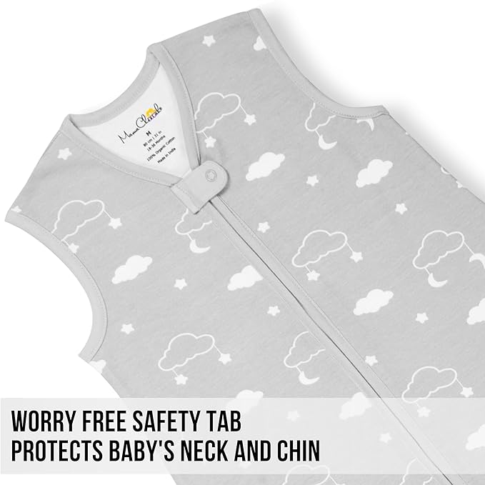 Mama Cheetah Toddler Sleep Sack with Feet 3T-4T, 0.5 TOG Organic Cotton Baby Wearable Blankets with Legs, Baby Sleeping Bag for Walkers, Early Walker Large, 3-Pack