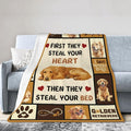 Golden Retriever Blanket Golden Retriever Throw Blanket Gifts Super Soft Flannel Lightweight Fluffy Plush Fuzzy Fleece Dog Decor Blanket for Woman Girl Kids Boys for Bed Sofa Bedding 50"X60"
