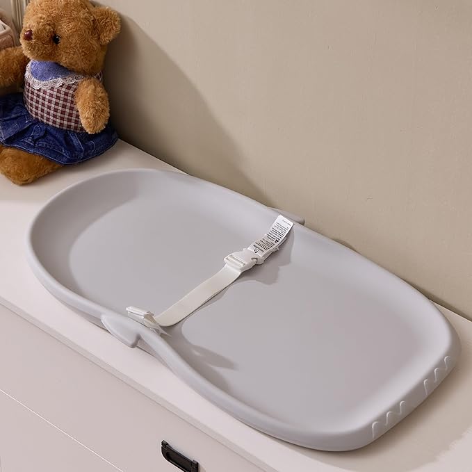 Luxury Little Portable EVA Baby Changing Pad Waterproof Changing Pad for Diaper Changes,Dressing,Baby Massage & Moisturizer Application,Soft & Non-Slip,Adjustable Safety Belt,Adorable Penguin Design