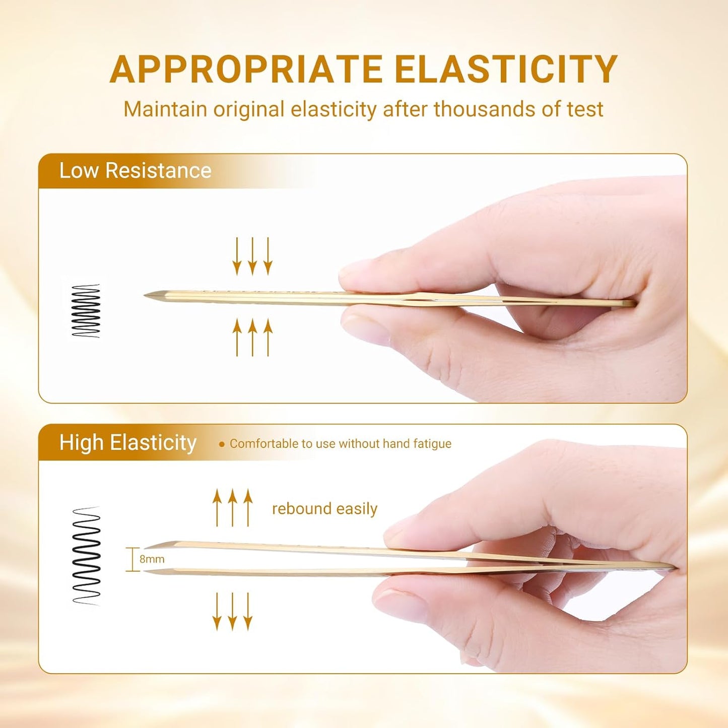 NAGARAKU 1 Pair Precision Fiber Tip Tweezer for Eyelash Extensions Professional Eyelash Tweezers Antistatic Straight & Curved Tip Tweezers with Box(Isolation & Volume Lash Tweezers AG-01 & AG-02)
