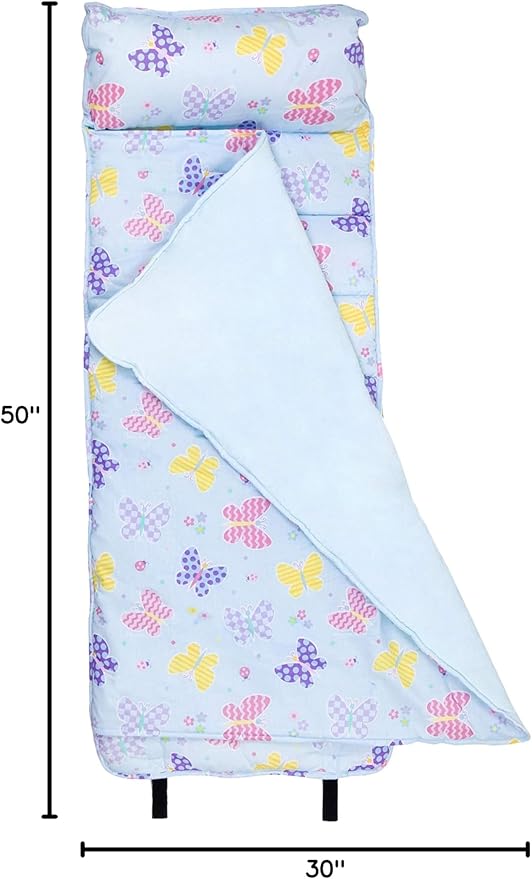 Wildkin Kids Original Nap Mat – Cozy Kids Sleep Mat with Pillow, ideal for School & Travel