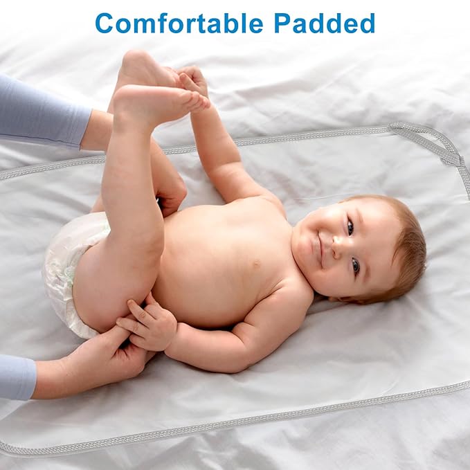 Accmor Portable Diaper Changing Pad, Foldable Waterproof Baby Changing Mat for Diaper Bag, Compact, Lightweight, Baby Changing Mat for Travel