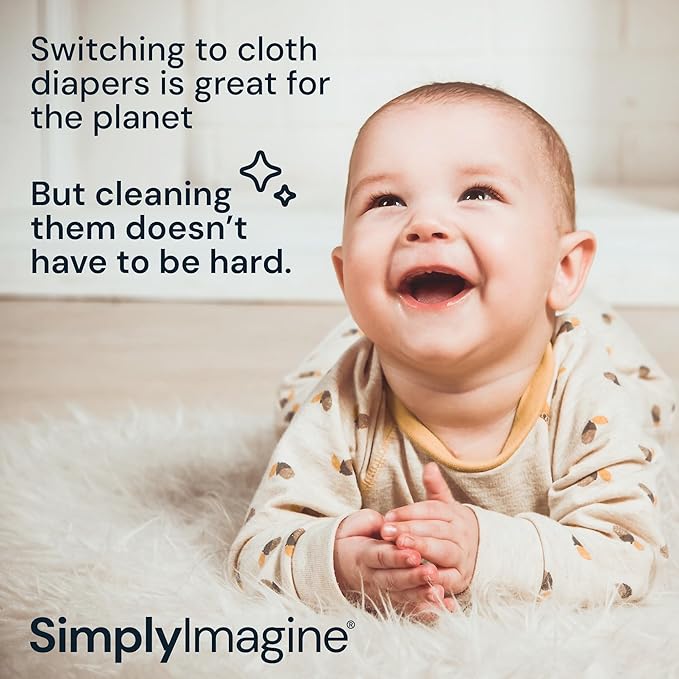 Cloth Diaper Sprayer Splatter Shield - White, Plastic, 1 Count - Splash-Proof Diaper Sprayer Shield - Essential Baby Registry Must-Haves - Portable Nursery Bucket for Baby Essentials