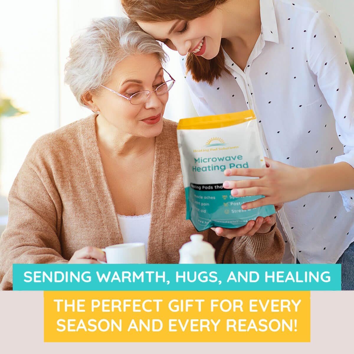 Versatile Microwavable Heating Pads for Neck Pain Relief, Back Pain, and Shoulder Pain Relief - Microwave Heating Pad for Cramps and Muscle Relief, Hot and Cold Reusable Pad - 1 Pack - Lavender Scent