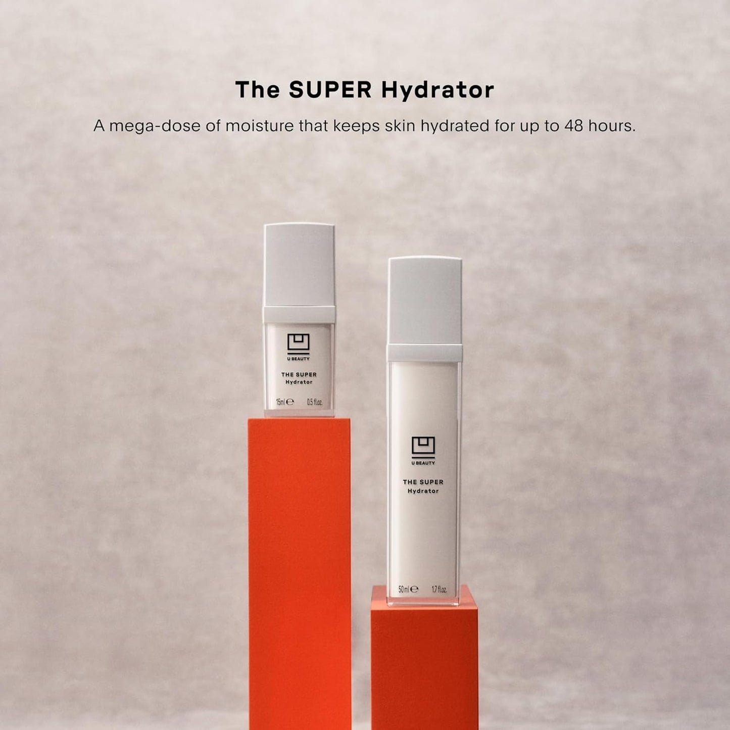 U Beauty The SUPER Hydrator Hyaluronic Acid Moisturizing Cream - Mega-Dose Skin Hydrator with Peptides and Grapeseed Oil for Supple, Smooth, and Softer-Looking Skin For Up To 48 Hours - 1.7 fl oz
