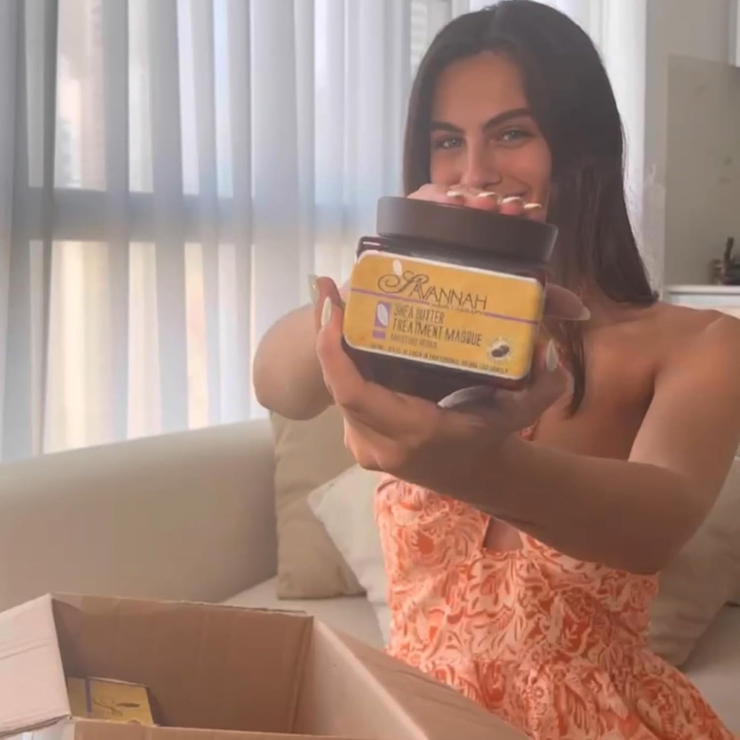 Savannah Deep Conditioning Hair Mask – Restores Shine & Softness to Dry, Curly, or Chemically Treated Hair – Anti-Frizz, Hydrating Formula with Keratin & Shea Butter – 500ml (16.9 oz)