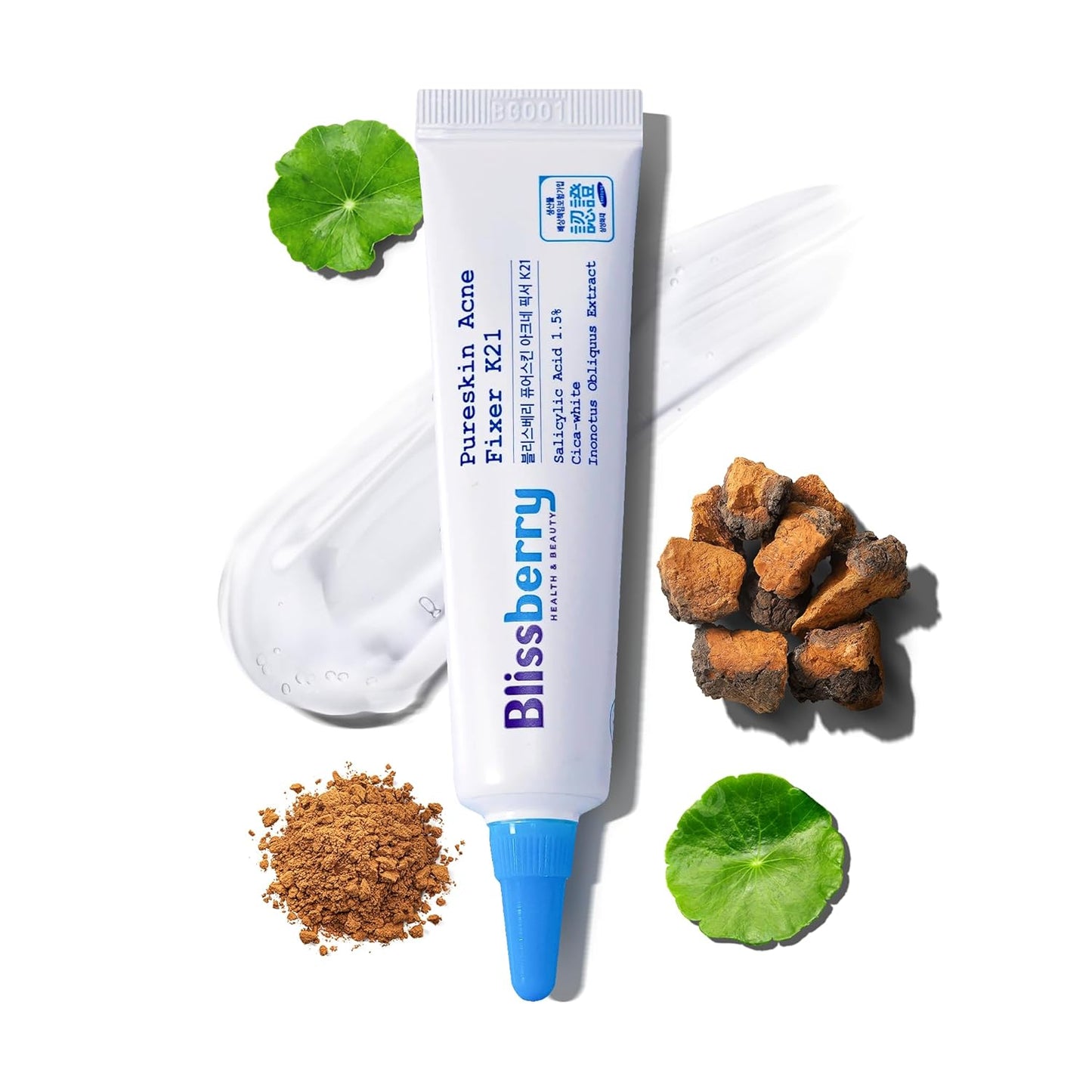 Blissberry Acne Gel - 1.5% Salicylic Acid, Acne Spot Gel For Blackheads & Whiteheads, Unclog Pores and Promote Pimple Healing, Alcohol Free & Oil Free, 0.5 Fl Oz