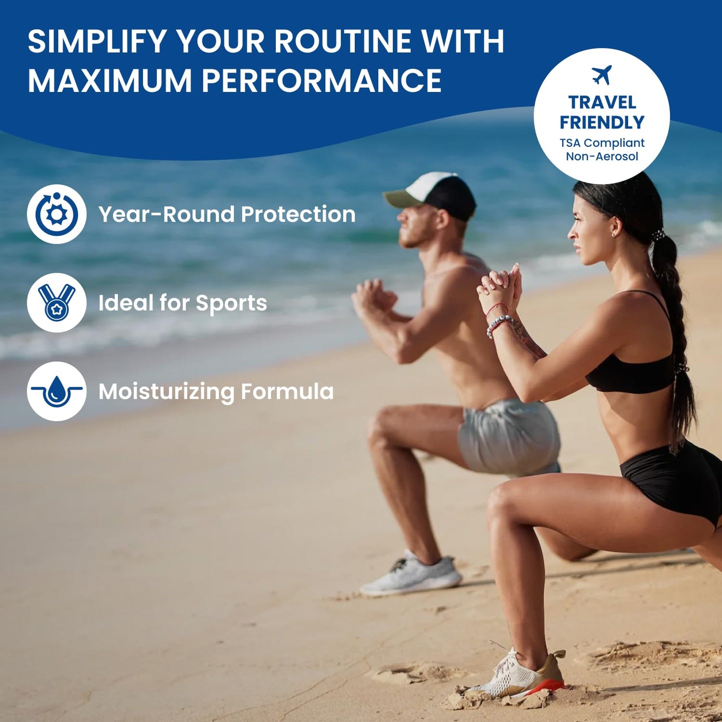 BU SPF 30 Sunscreen Spray for Face and Body, Fragrance Free, TSA Travel Size Sunscreen, Clear, Non Greasy, Water Resistant, for Sensitive Skin, 3.3 oz (3 Pack)