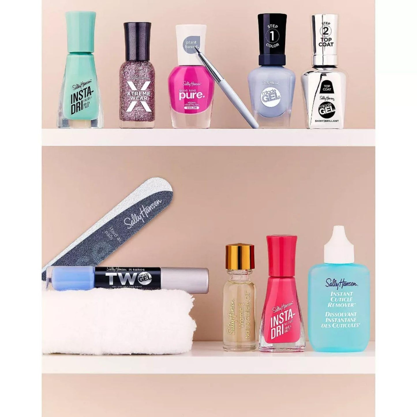 Sally Hansen Diamond Strength Instant Nail Hardener, 0.45 Fl Oz, Pack of 2