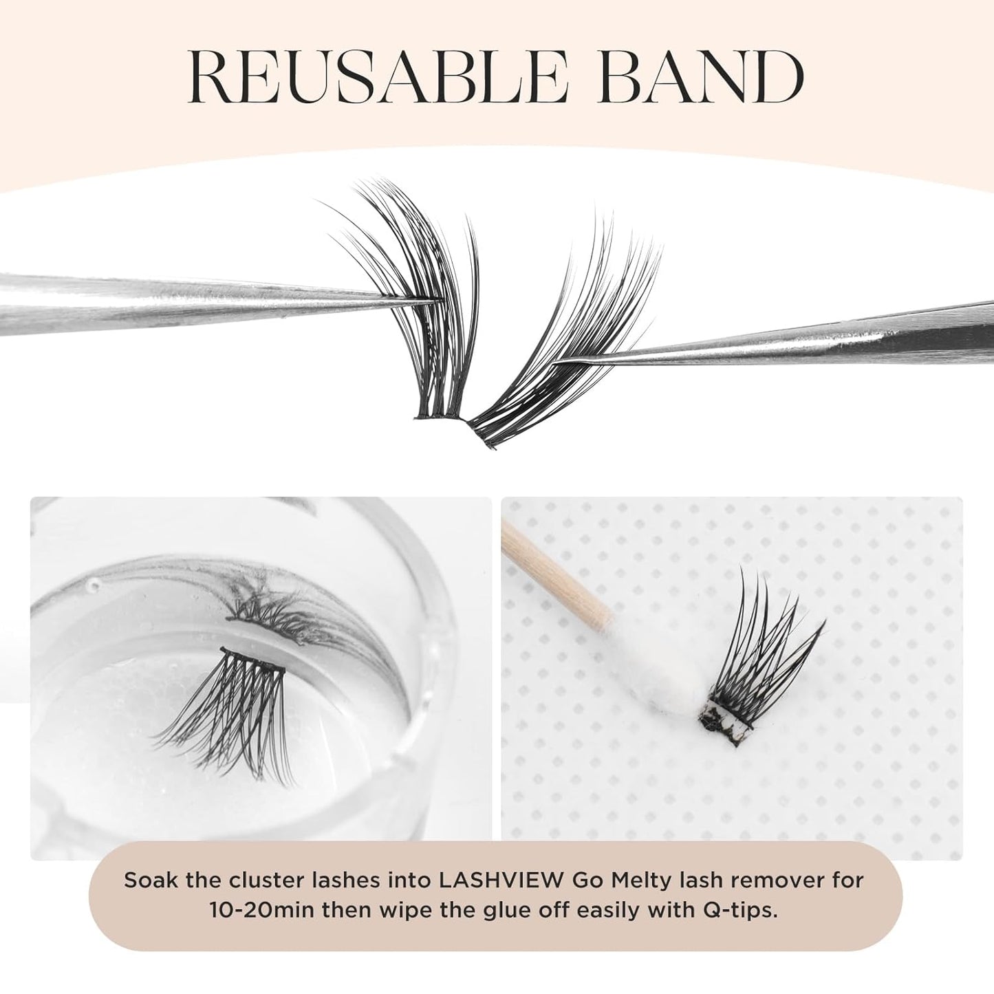 PopUp Lash Clusters 144 Pcs Cluster Lashes DIY Cluster Eyelash Extensions Mega Volume Reusable Individual Lashes Cluster Volume Look Super Thin Band & Soft(705）