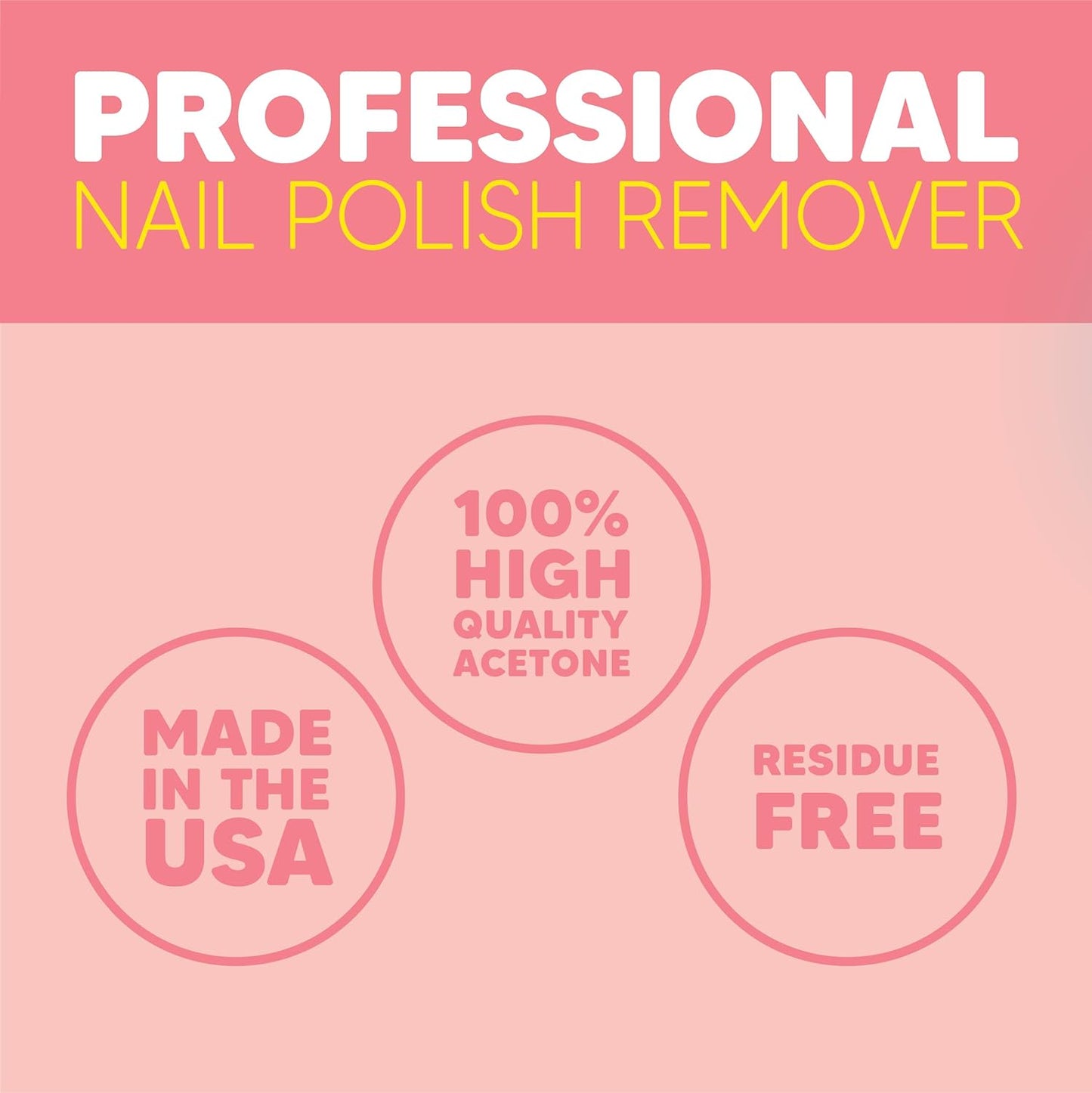 Onyx Professional Coconut Scented Nail Polish Remover with Nail File, 16 oz, Maximum Strength Soak Off Gel Polish Remover, Vitamin E & Grape Seed Oil Enriched Nourishing Formula